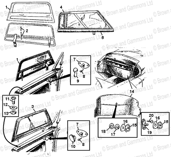 Image for Sidescreens. Stowage Bag & Fittings