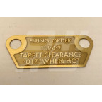 Image for 'Firing order plate 1500-1600 (0.017")