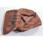 Image for AUTUMN LEAF LEATHER HEADREST COVER - EARED