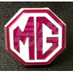 Image for PIN BADGE MG OCTAGON RED/WHITE