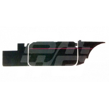 Image for BLACK/RED PIPE PANEL SET MKI RDST PULL