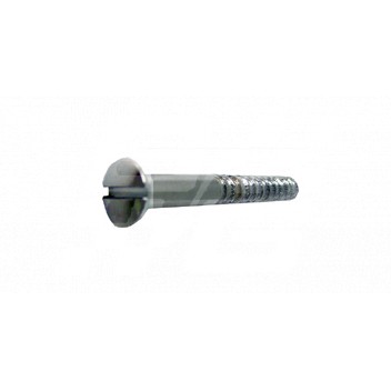 Image for Chrome wood screw slotted