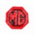 Image for CLOTH BADGE RED/BLACK MG