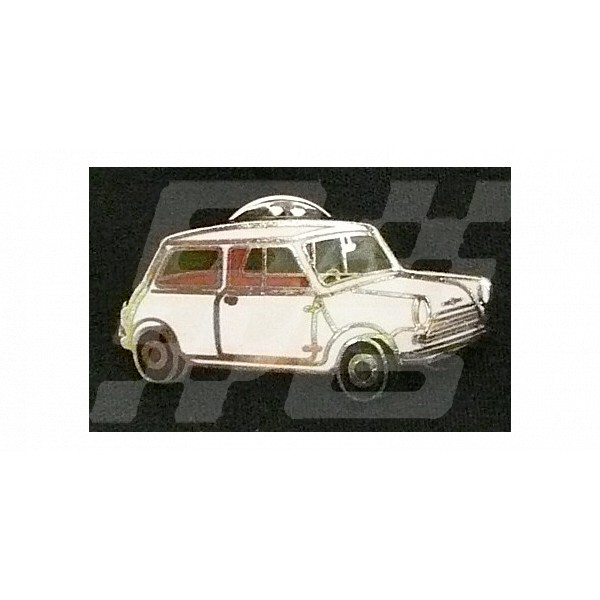 Image for PIN BADGE MINI SALOON WHITE